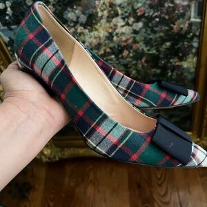 Jcrew tartan Women's Shoes with Bow Accent